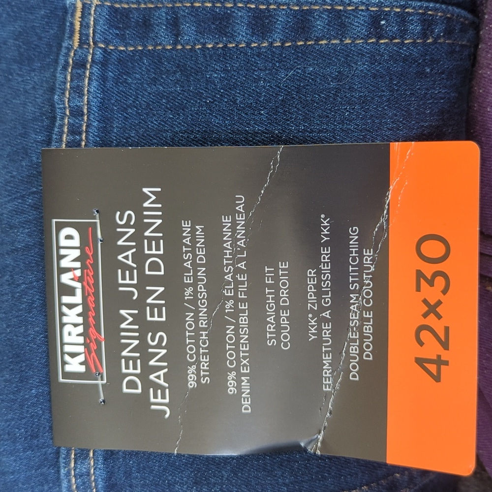 42x30 Kirkland Signature Denim Jeans